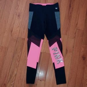 Victoria Secret PINK leggings sequins Size S EUC